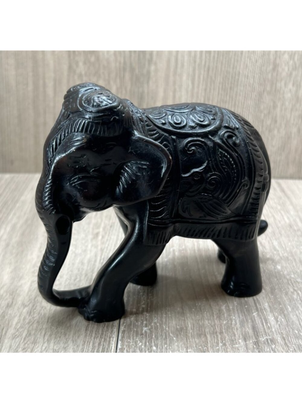 Elephant Figurine Statue Home Decor Lucky Charm Collectible - Picture 4 of 13